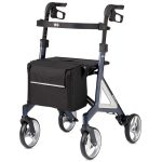 Faltbarer Leichtgewicht Rollator Alevo Alu mit Aluminiumrahmen und abnehmbarer Tasche