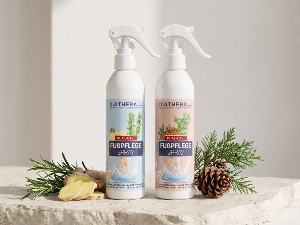 DIATHERA Derma Fußpflege-Spray in den Düften Rosmarin & Ingwer und Zeder